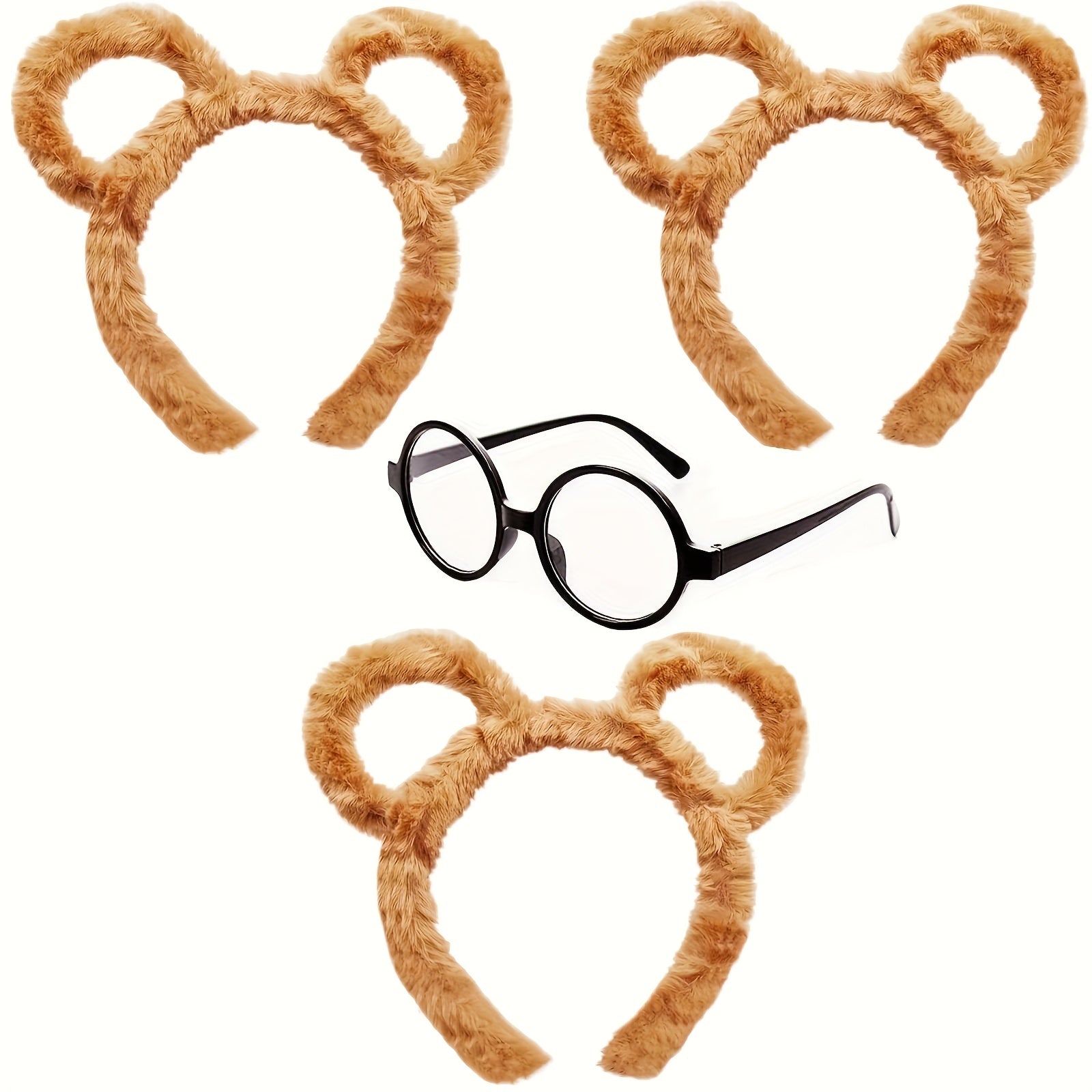 Fuzzy Halloween Chipmunk Kostuumaccessoires Set | Hoofdband Bril