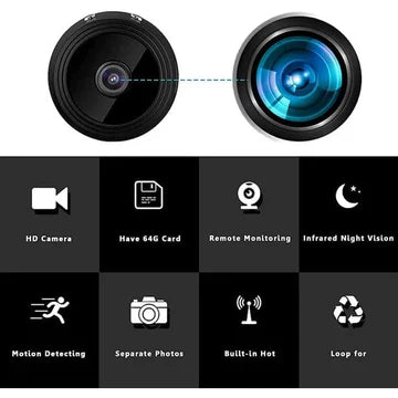 Mini draadloze magnetische camera met audio- en video-streaming