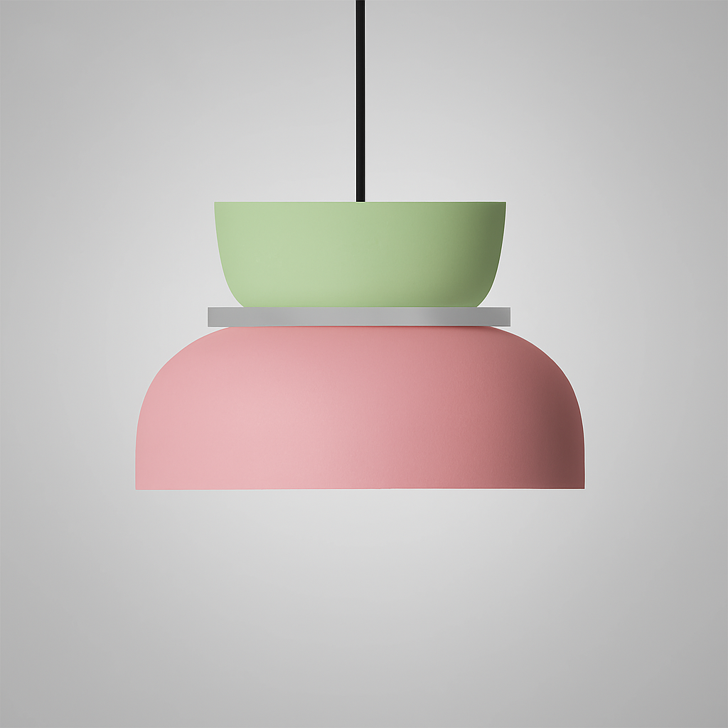 Nordic Zinklegering Dubbel-Tone Koepel Hanglamp LED 1-Licht