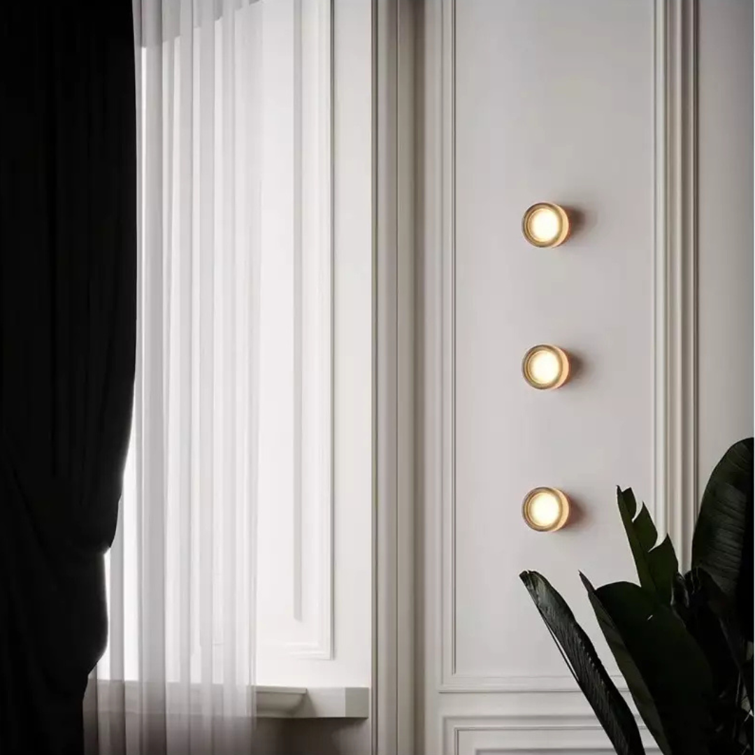 Moderne Glas Ronde Wandlamp LED 1-Licht