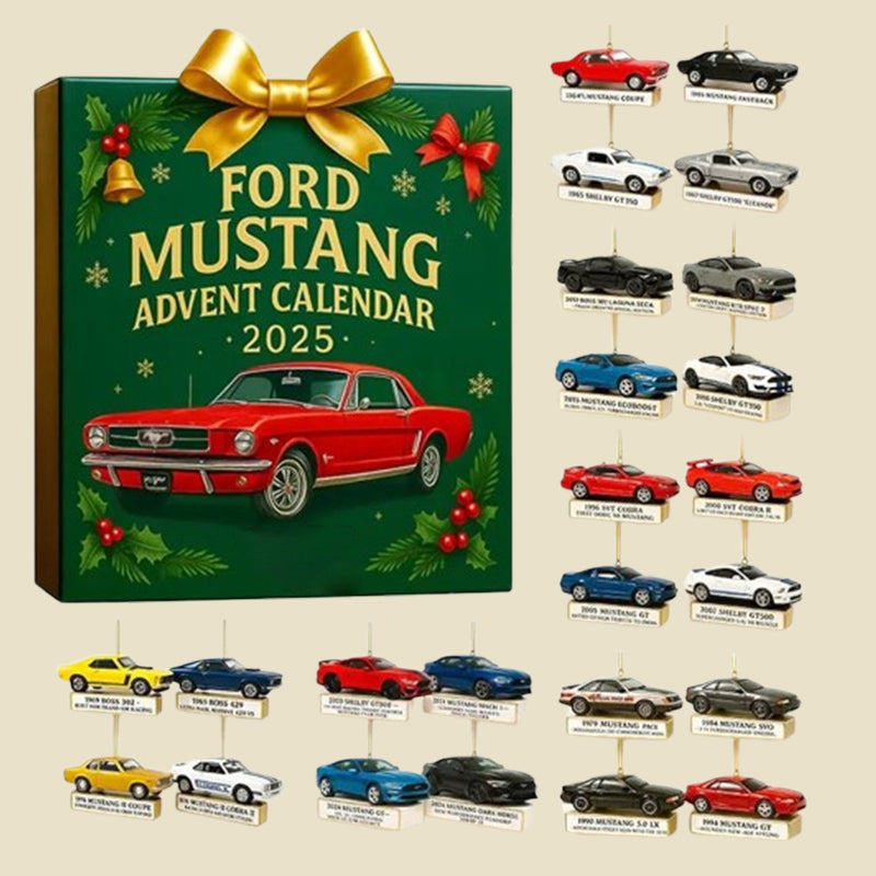 MustangMerry | Ford Mustang Adventskalender 2025 Feestelijke Vakantietelling