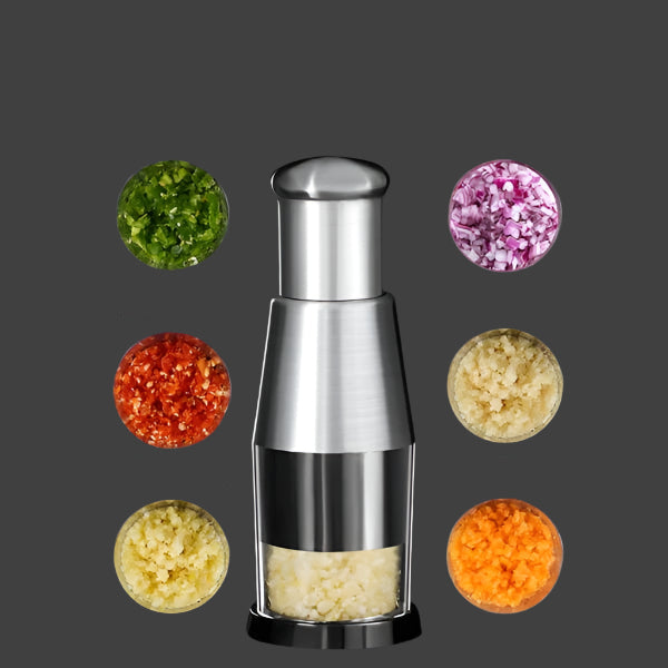 GourmetEssence Roestvrijstalen Knoflookpers | Efficiënt en stijlvol voor perfecte knoflookpuree