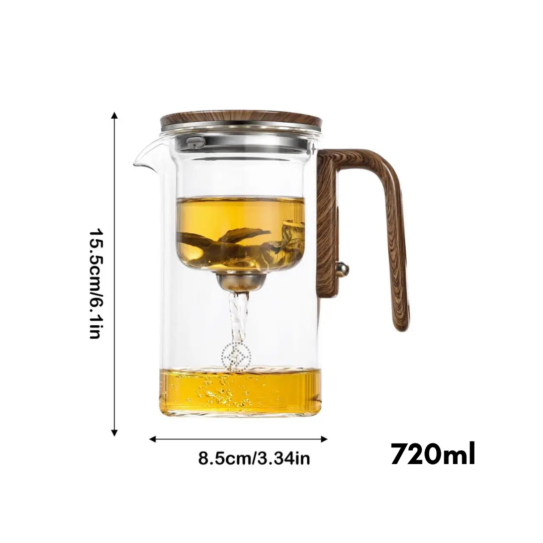 Stijlvolle transparante Theepot – ClearBrew