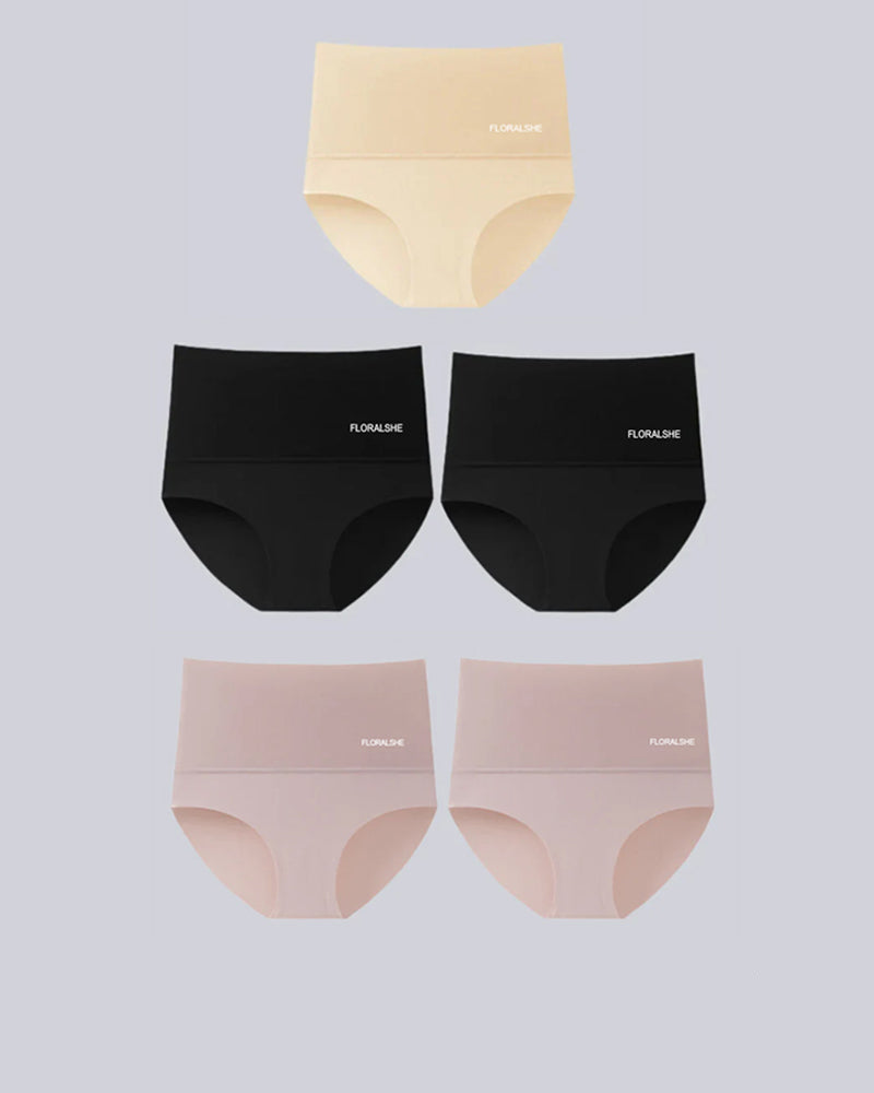 LuxeSilhouette 5-Pack Hoge Taille Slipjes | Perfecte buikcontrole voor een slanker figuur