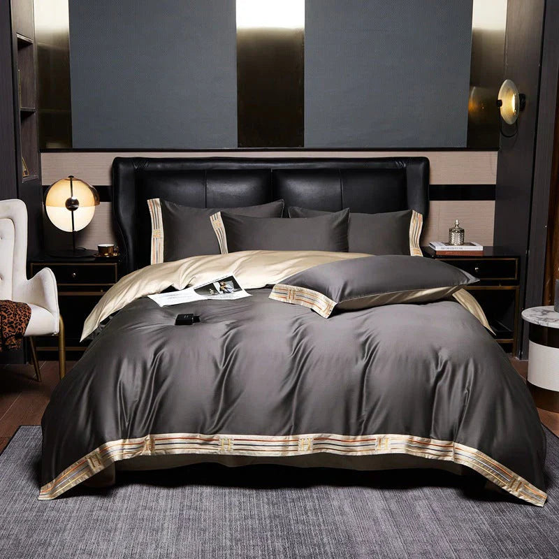 Deluxe Satijnen Katoenen Dekbedovertrek Set - Luxe voor uw Slaapkamer