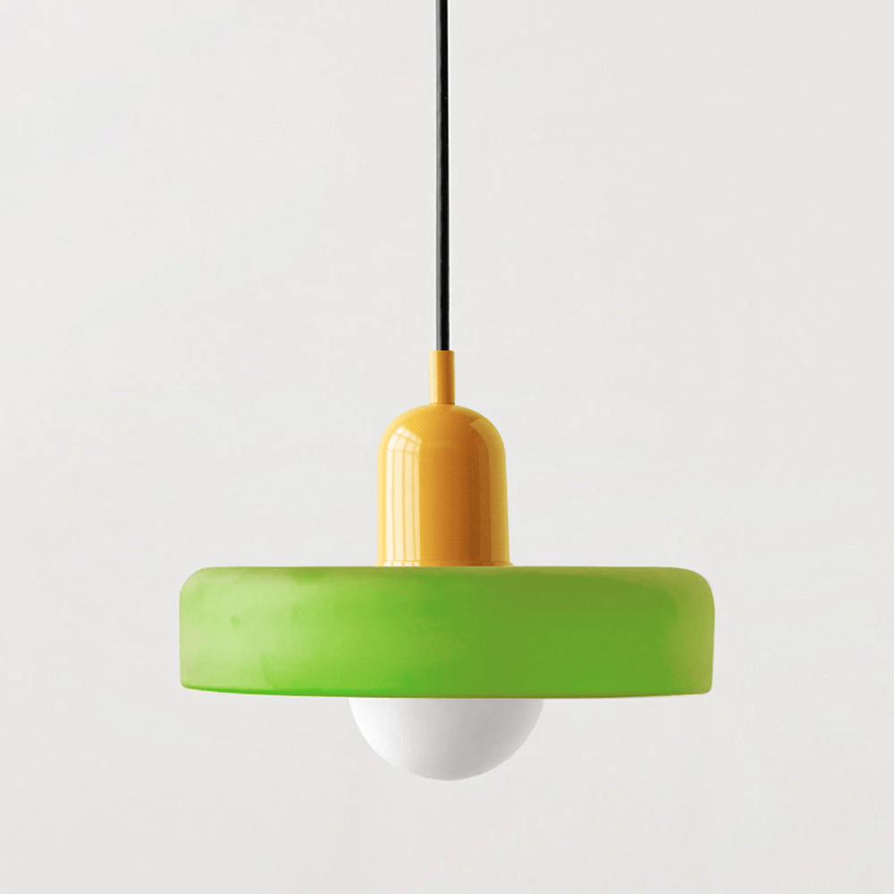Bauhaus Gekleurde Glazen Hanglamp voor Moderne Interieurs