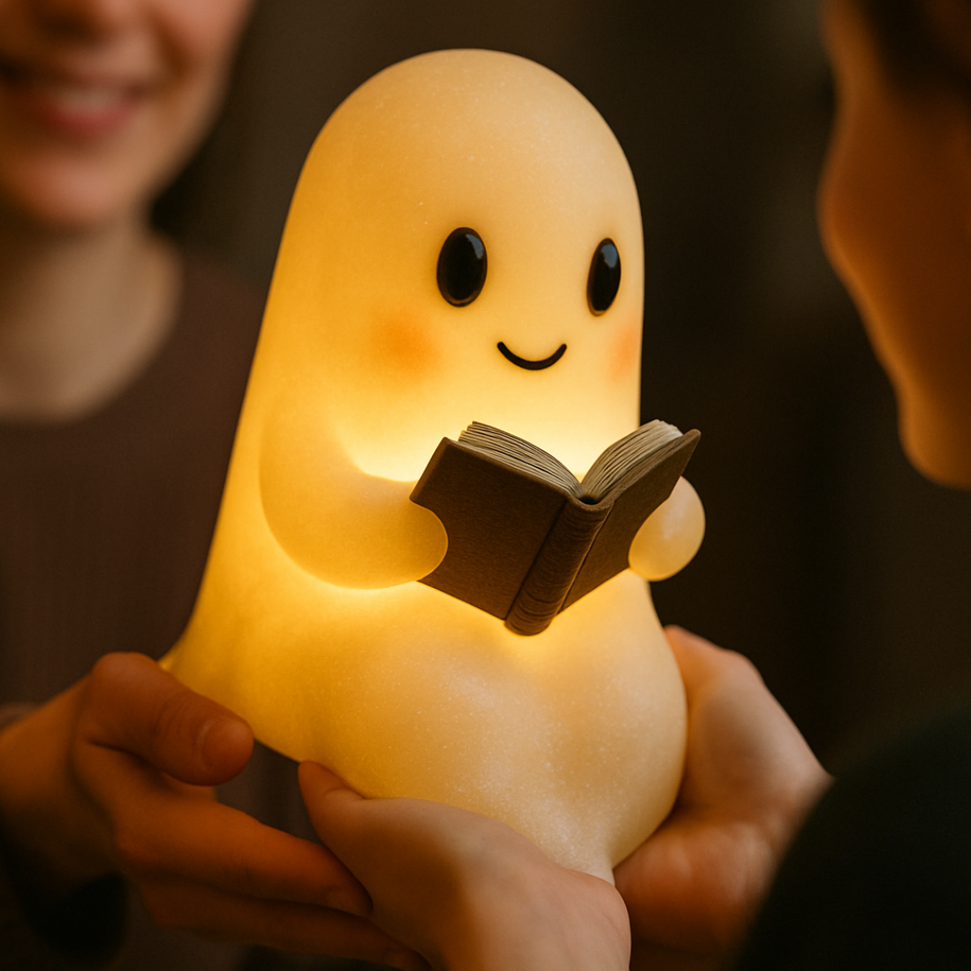 NachtGeest Lamp – Handgemaakte Decoratieve Nachtlamp met Warm Licht