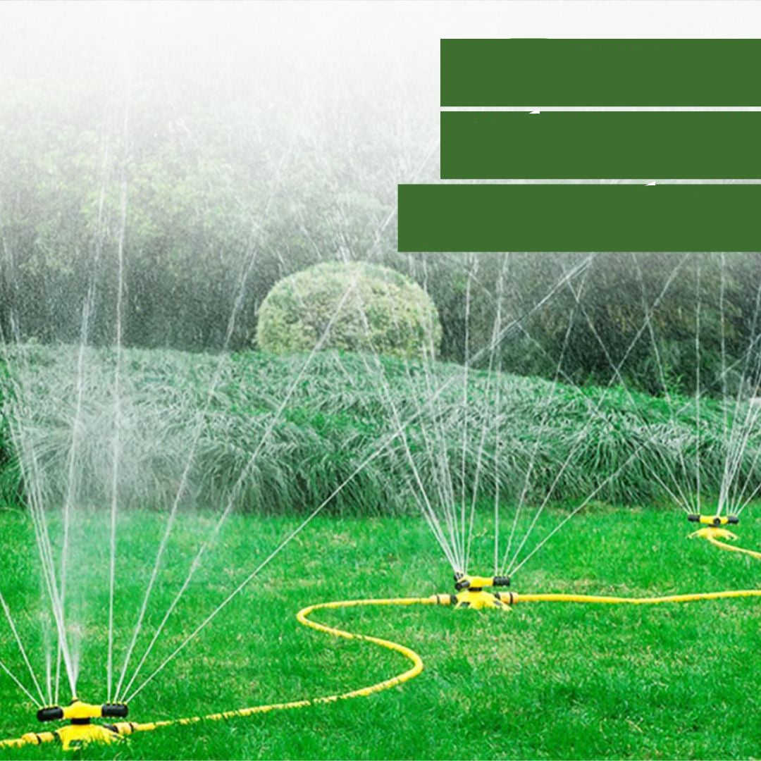 AquaLux 360º Sprinkler Systeem | Automatische irrigatieoplossing met een versterkte 15M slang voor optimale tuinverzorging