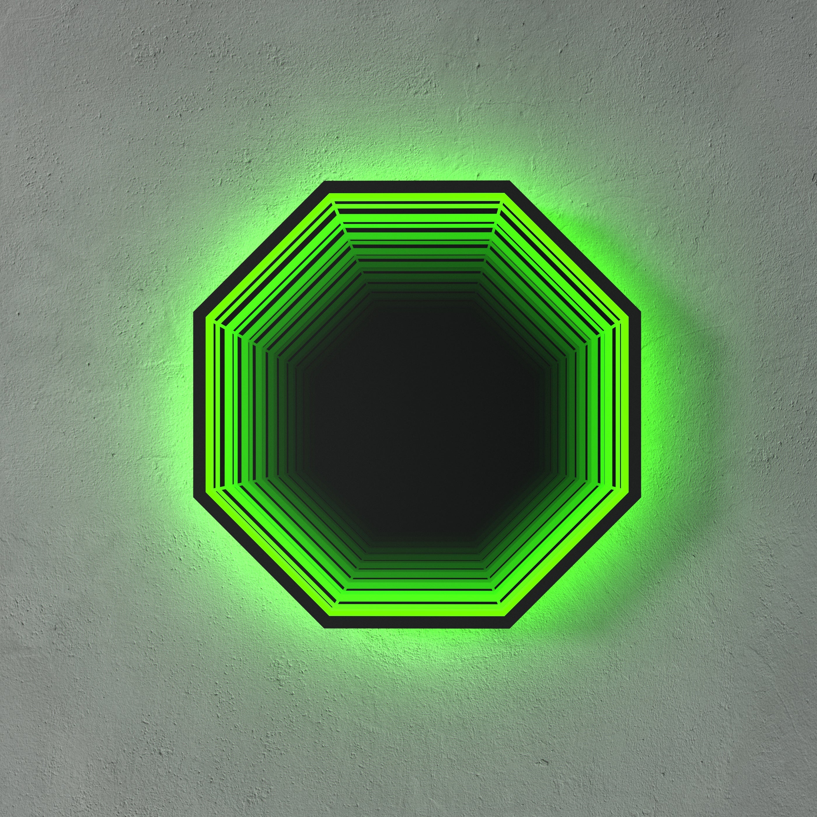 3D Octagon Spiegel Licht