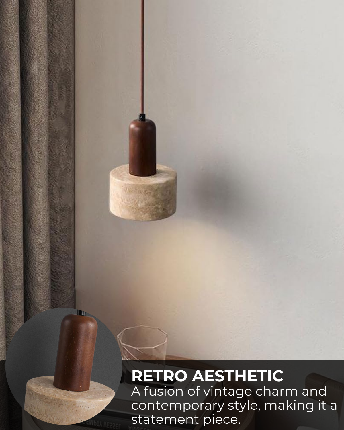 De Travertijn Hanglamp