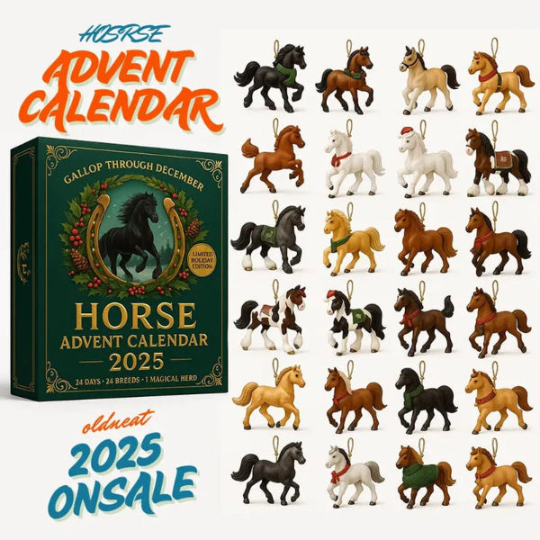 Magische Paarden Adventskalender 2025 – 24 Handgeschilderde Figuren voor Paardenliefhebbers