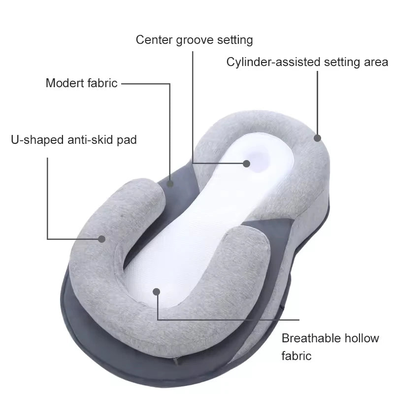 Anti-Reflux Verhoogde Baby-Lounger voor Pasgeborenen en Baby's