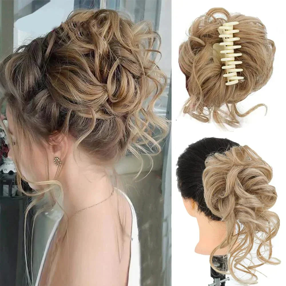 CurlyBun: Direct Gelockt Knot Haar Klem