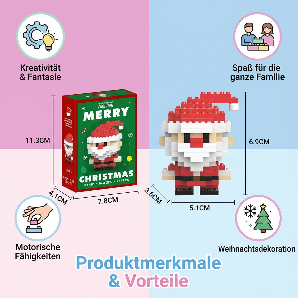 Creatieve Bouwstenen Kerstfiguren - Plezier voor het hele gezin
