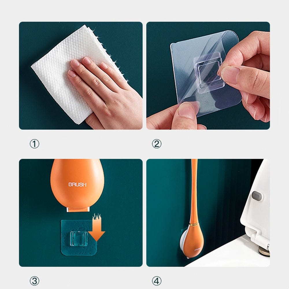 Flexibele Siliconen Toilettenborstel Modern Design