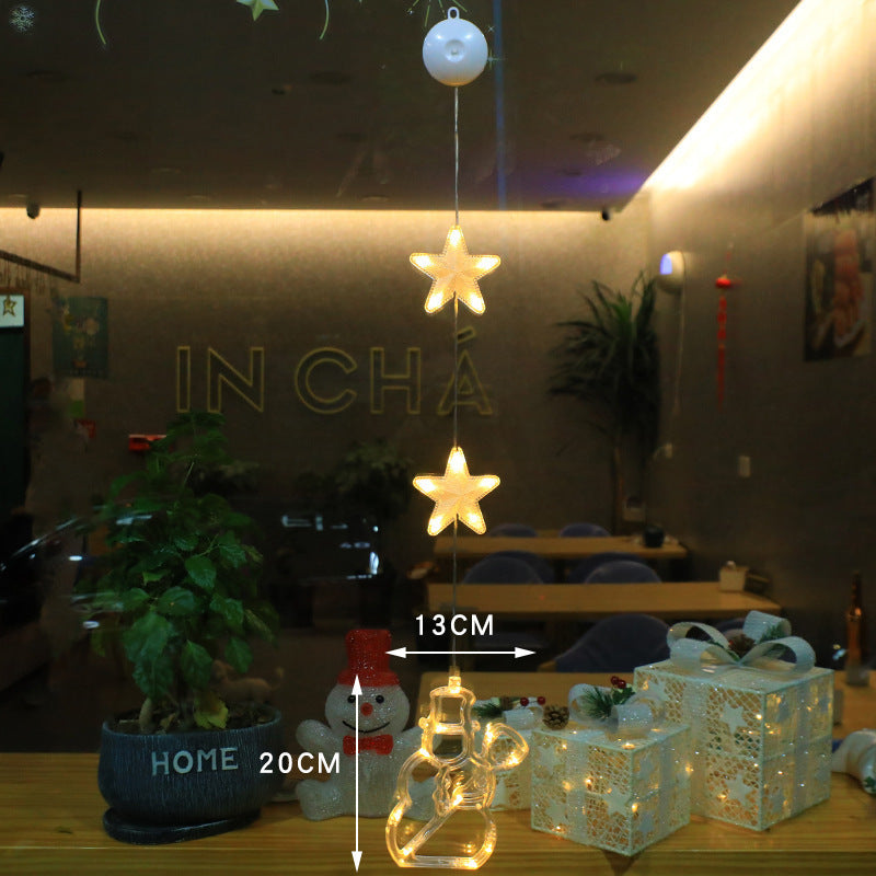 Kerstvensterverlichting met zuignap