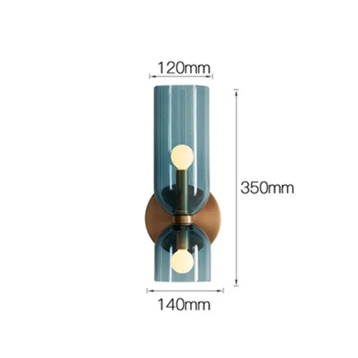 Dubbele Hoofd Glazen Wandlamp LED Sconces