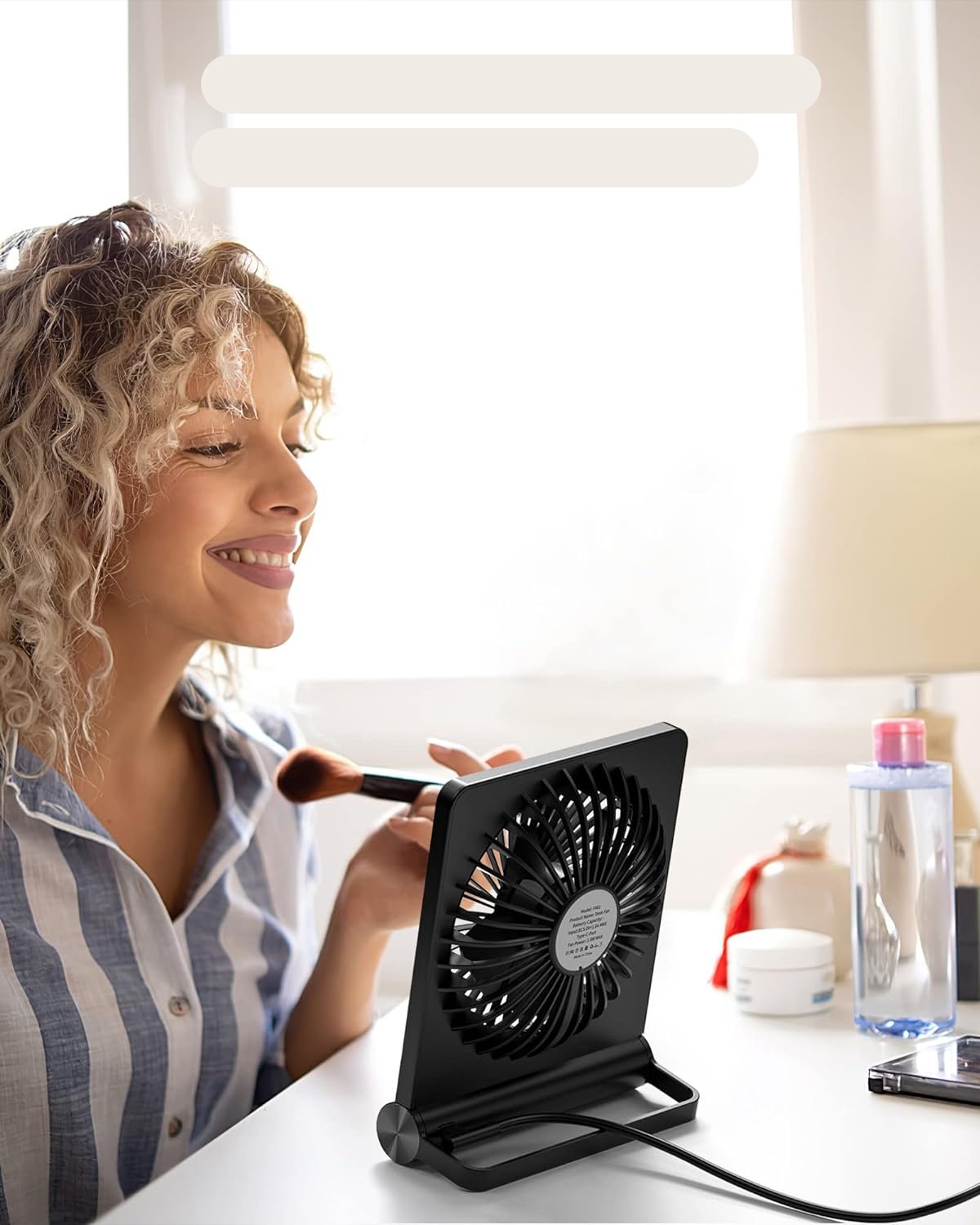 BreezeQuiet - Ultra-stille compacte tafelventilator voor een vredige luchtstroom