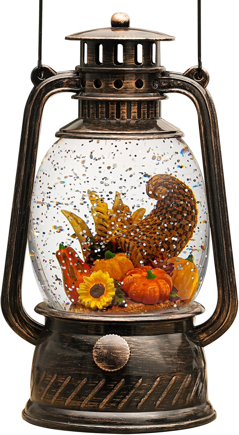 Herfstglans Decoratieve Lamp met Pompoenen – Warm LED-Licht en 6-Uur Timer
