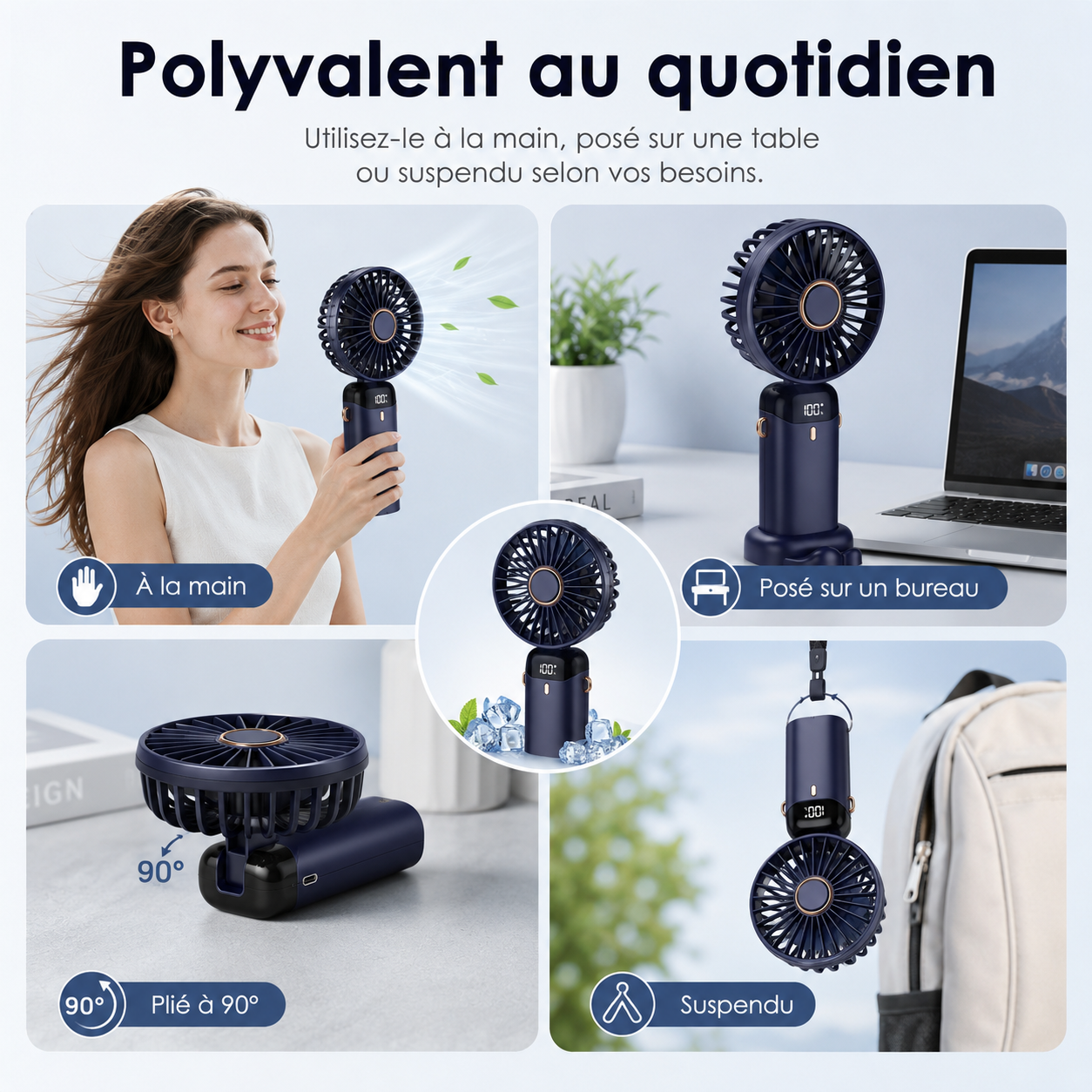Draagbare Oplaadbare Ventilator 5000mAh