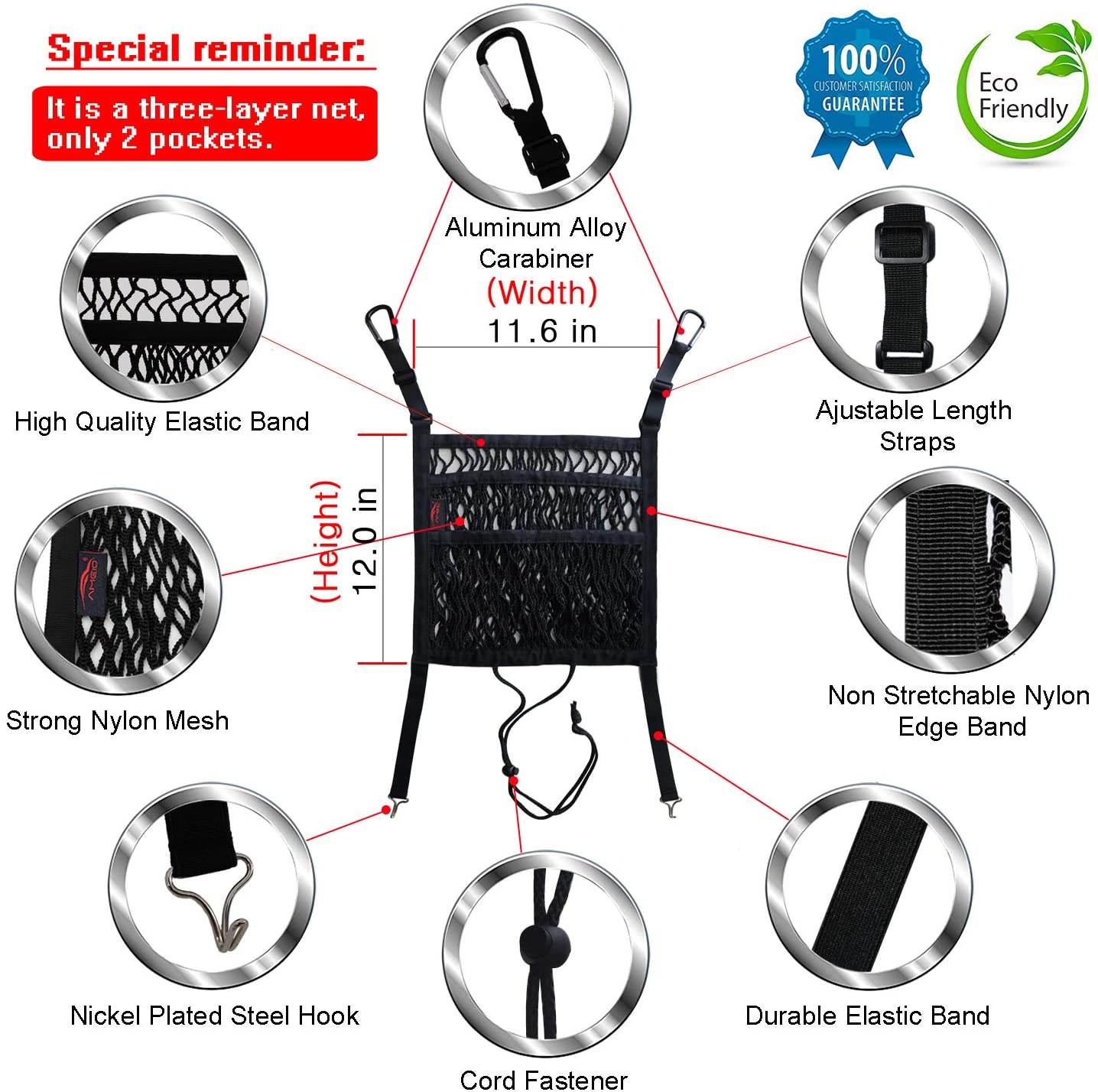 3-Lagen Auto Net Organizer