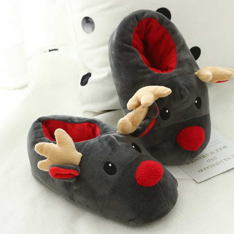 Warme Fleece Huissloffen met Antirutschsohle – Grijze Unisex Huisschoenen van superzacht Stof