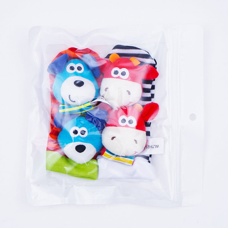 Sensorische Baby Plüschsokken en Armband
