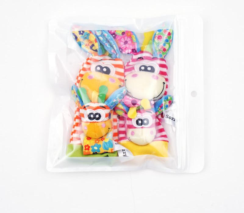 Sensorische Baby Plüschsokken en Armband