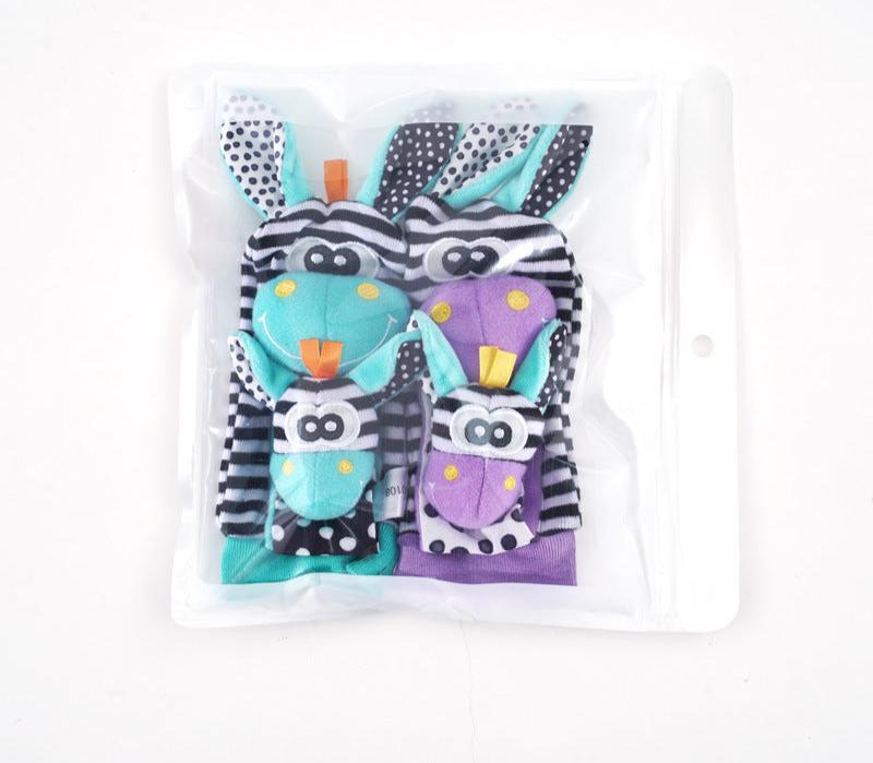 Sensorische Baby Plüschsokken en Armband