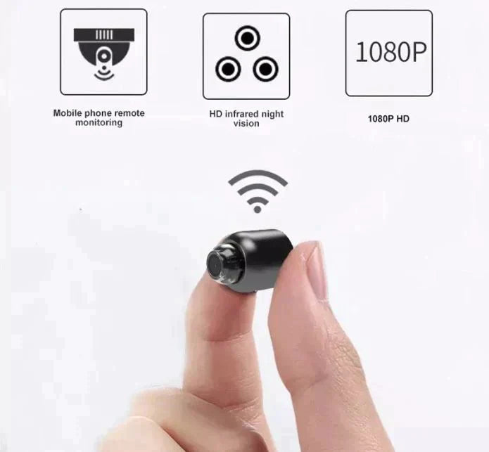 Pack X2 Kleine Wifi Beveiligingscamera Nachtzicht Draadloos Hd Kind Huisdier Beveiligingsmonitoring