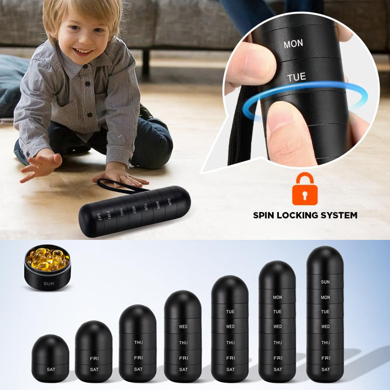 7-Daagse Draagbare Pillendoos voor Reizen