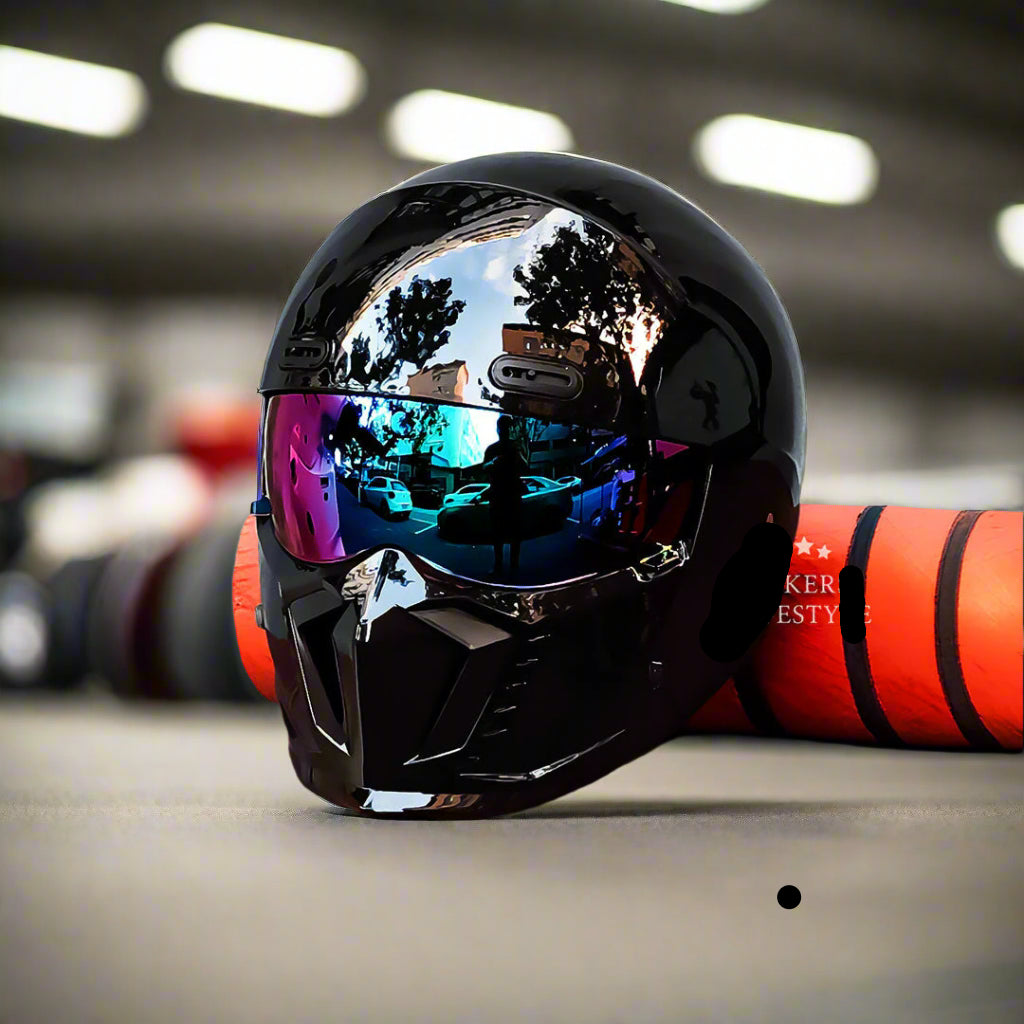 Retro Klassieke Motorhelm DOT- en ECE-goedgekeurd Tijdloos Ontwerp