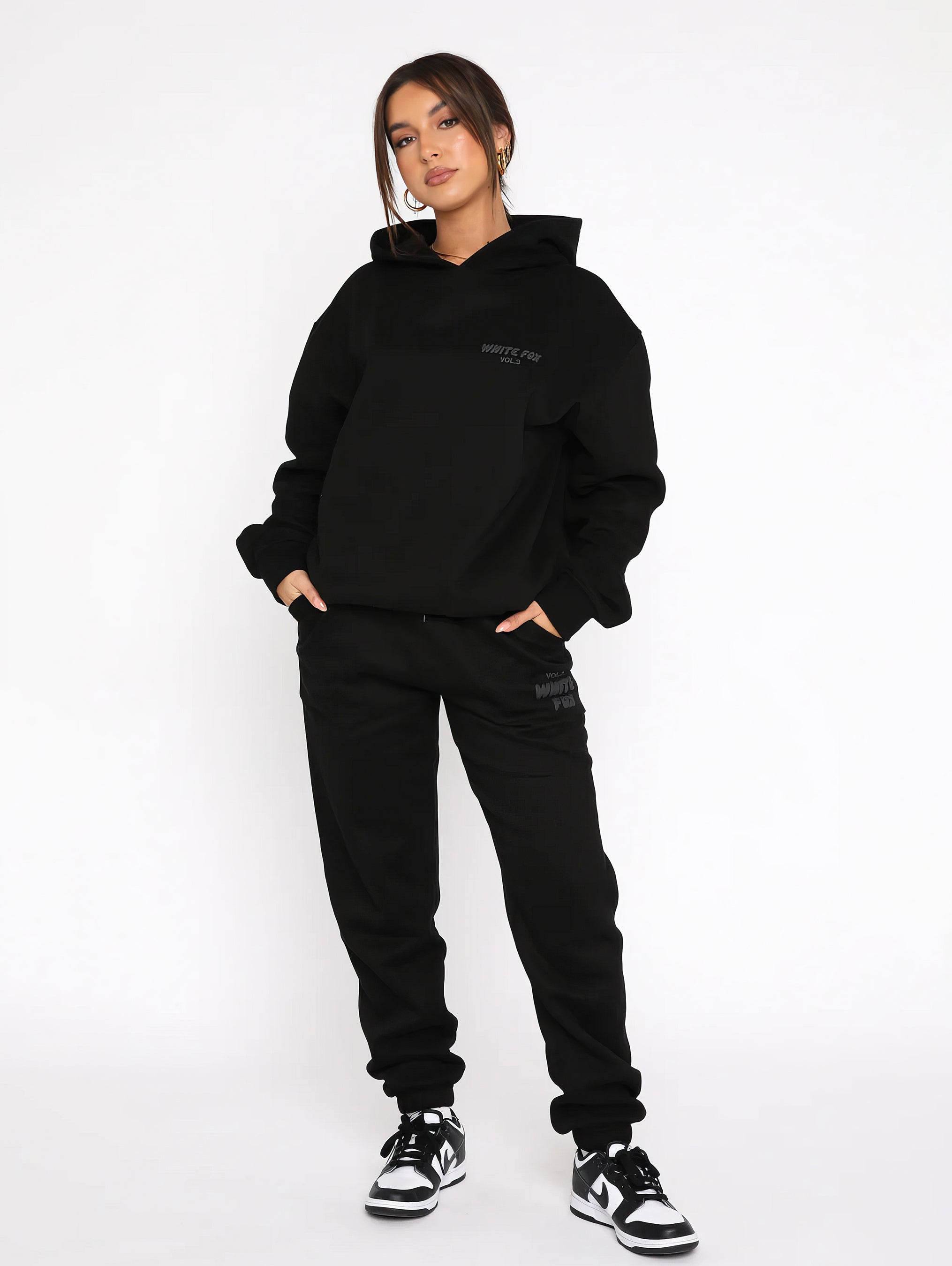 Vanio | Dames WhiteFox Trainingspak met Hoodie