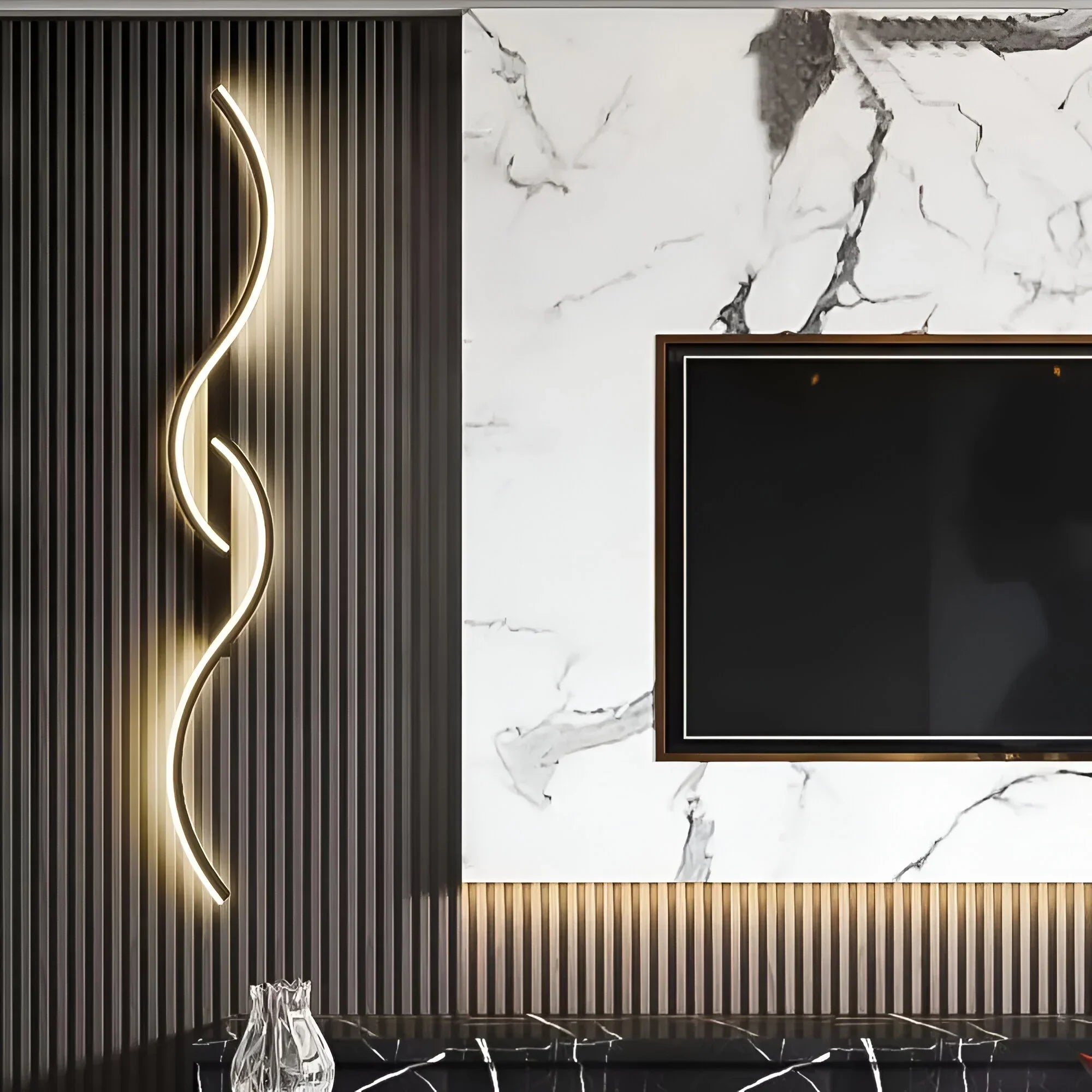 Moderne gebogen wandlamp voor binnenverlichting