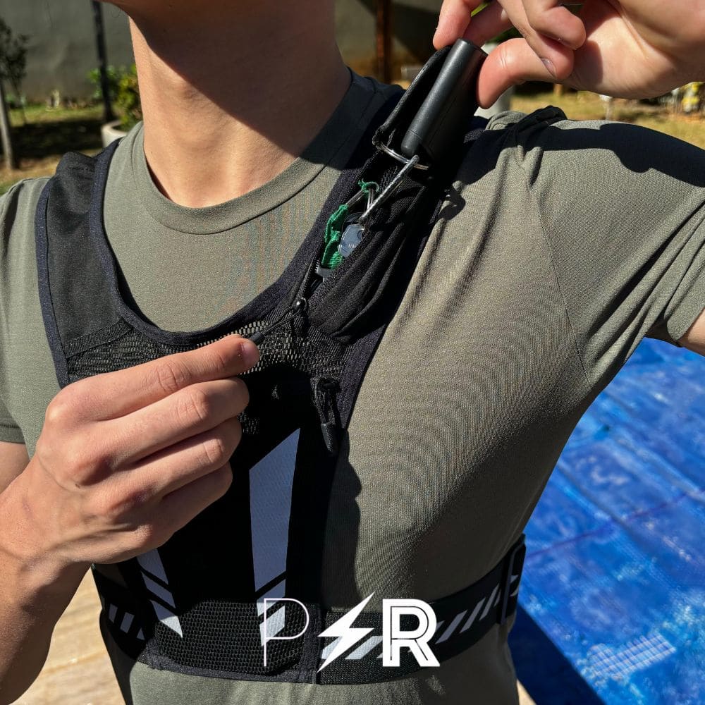 SafeRunGear | Reflecterend vest met telefoonhouder