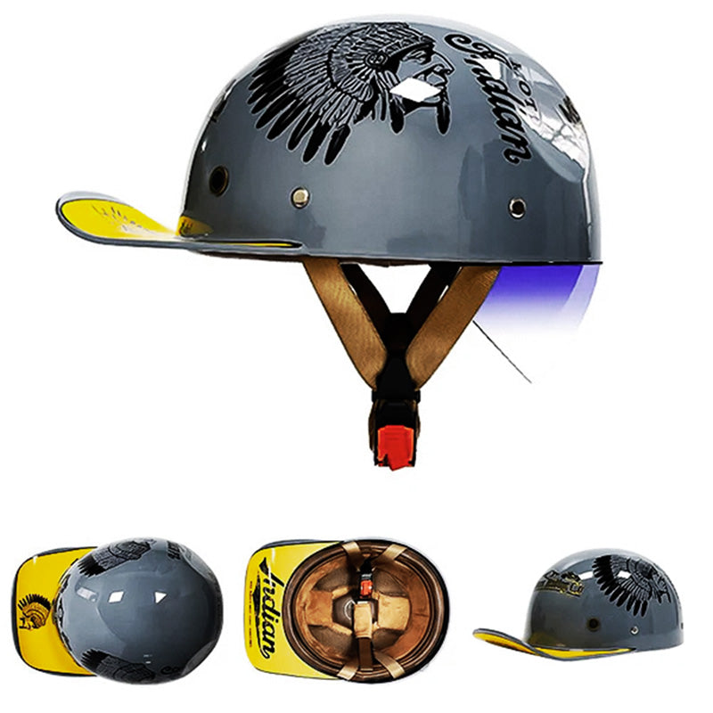 Motorfiets Baseballhelm - DOT-goedgekeurd