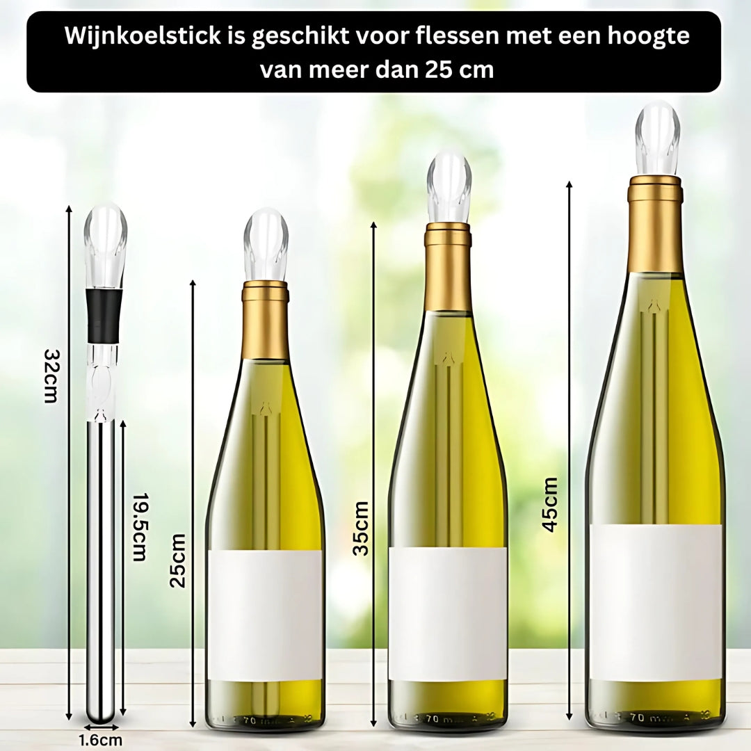 VinoElegance Luxe Wijnkoelstick | Perfecte temperatuur en elegant schenken