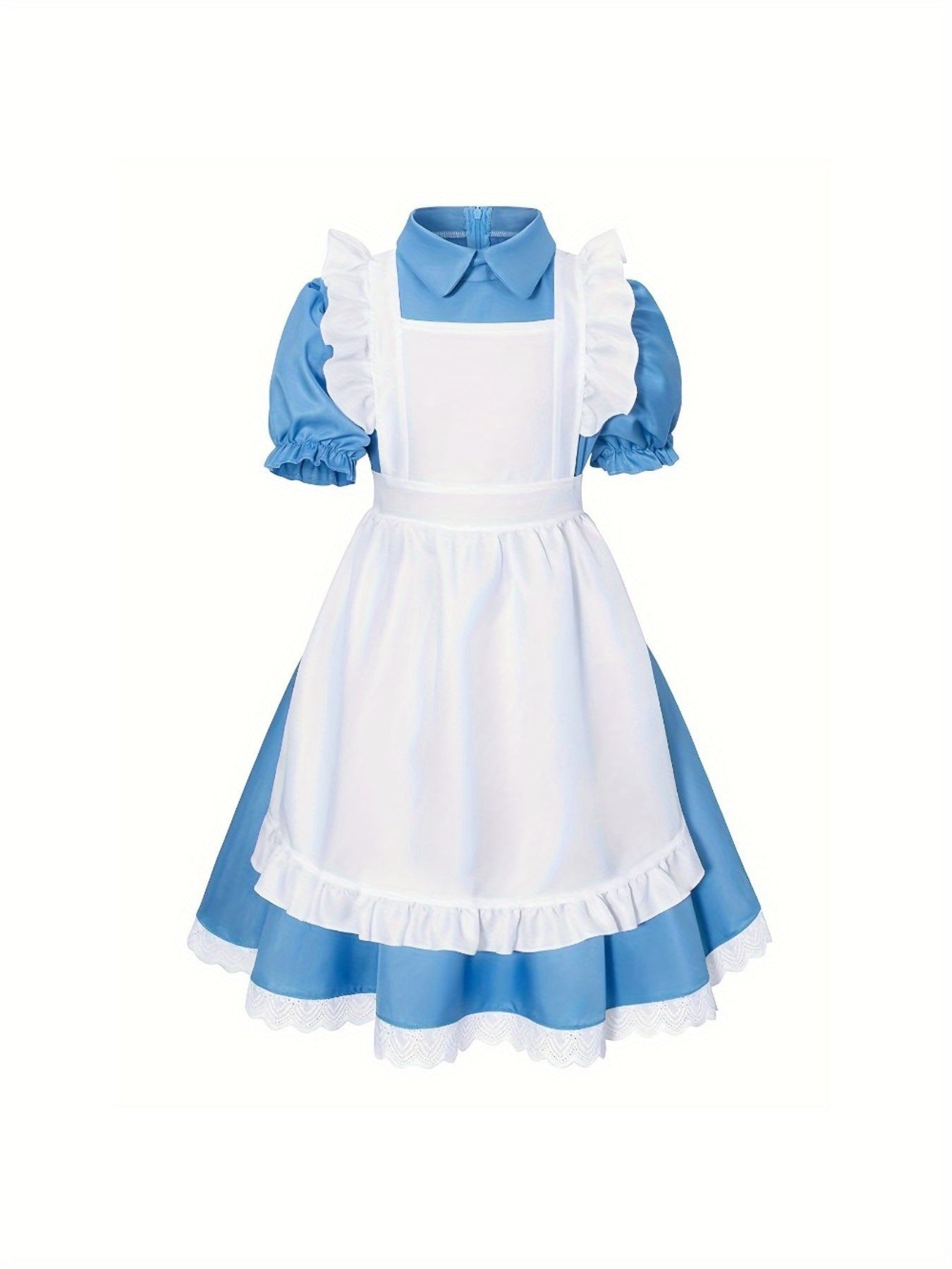 Meisjes Klassieke Puff Sleeve Halloween Kostuum Jurk Set | Mini