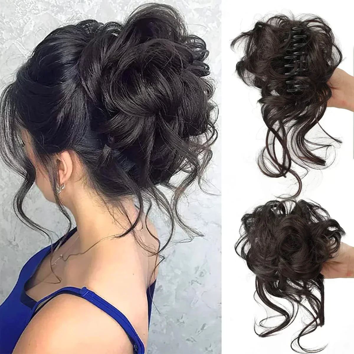 CurlyBun: Direct Gelockt Knot Haar Klem