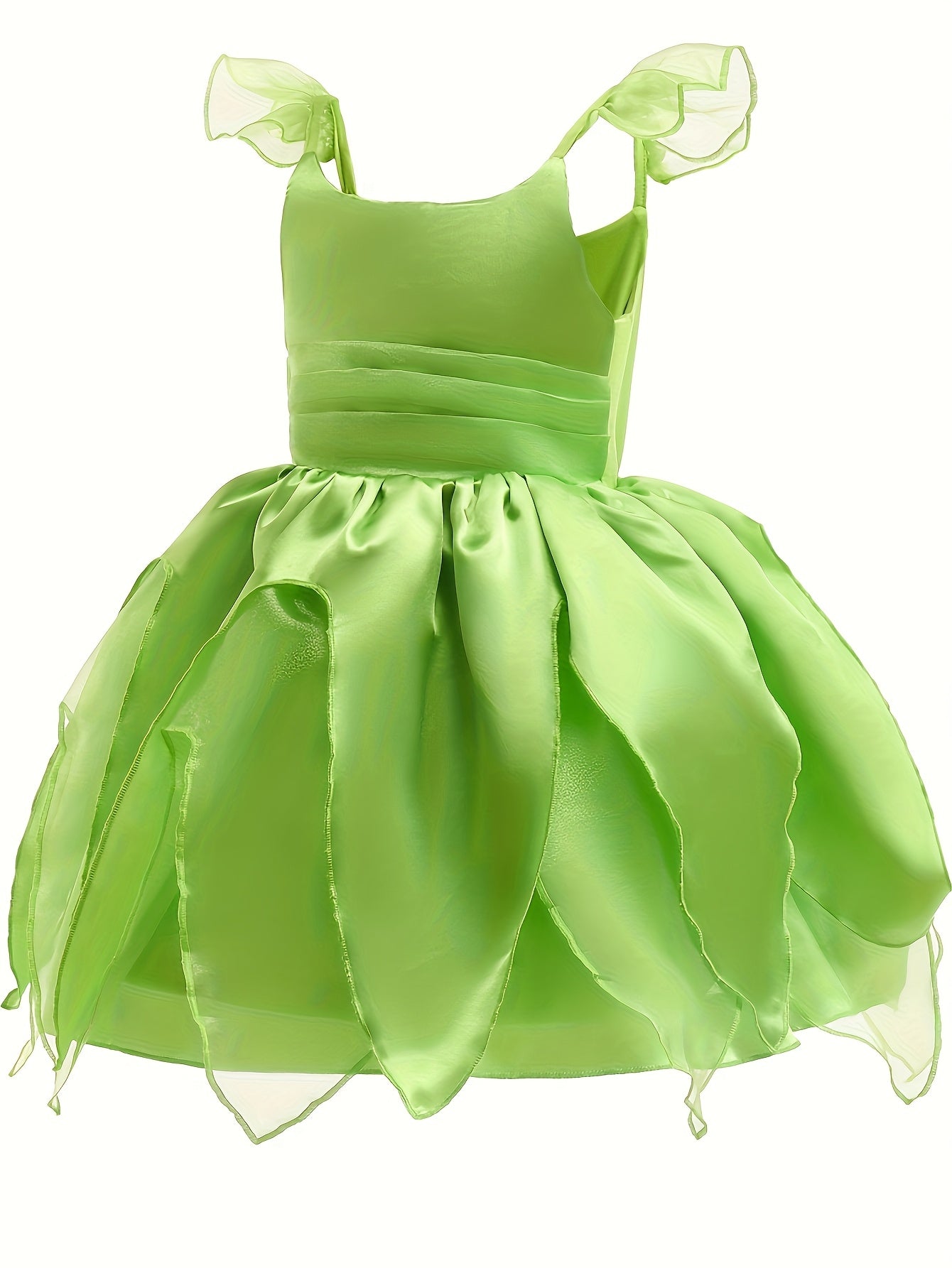 Meisjes Magische Fee Halloween Kostuum Jurk | Mouwloos met Vleugels