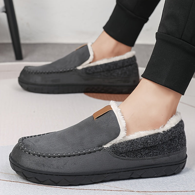 Winter Slippers voor Heren – Warme Schapenvacht Slippers voor Thuis