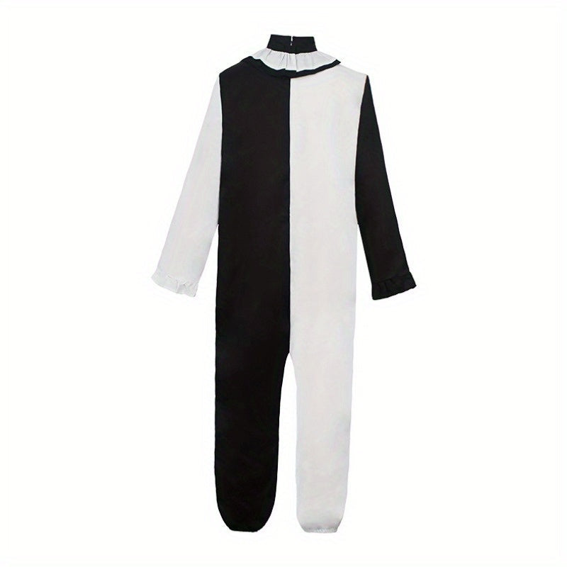 Unisex Klassieke Lange Mouwen Halloween Kostuum Jumpsuit | Pom Poms