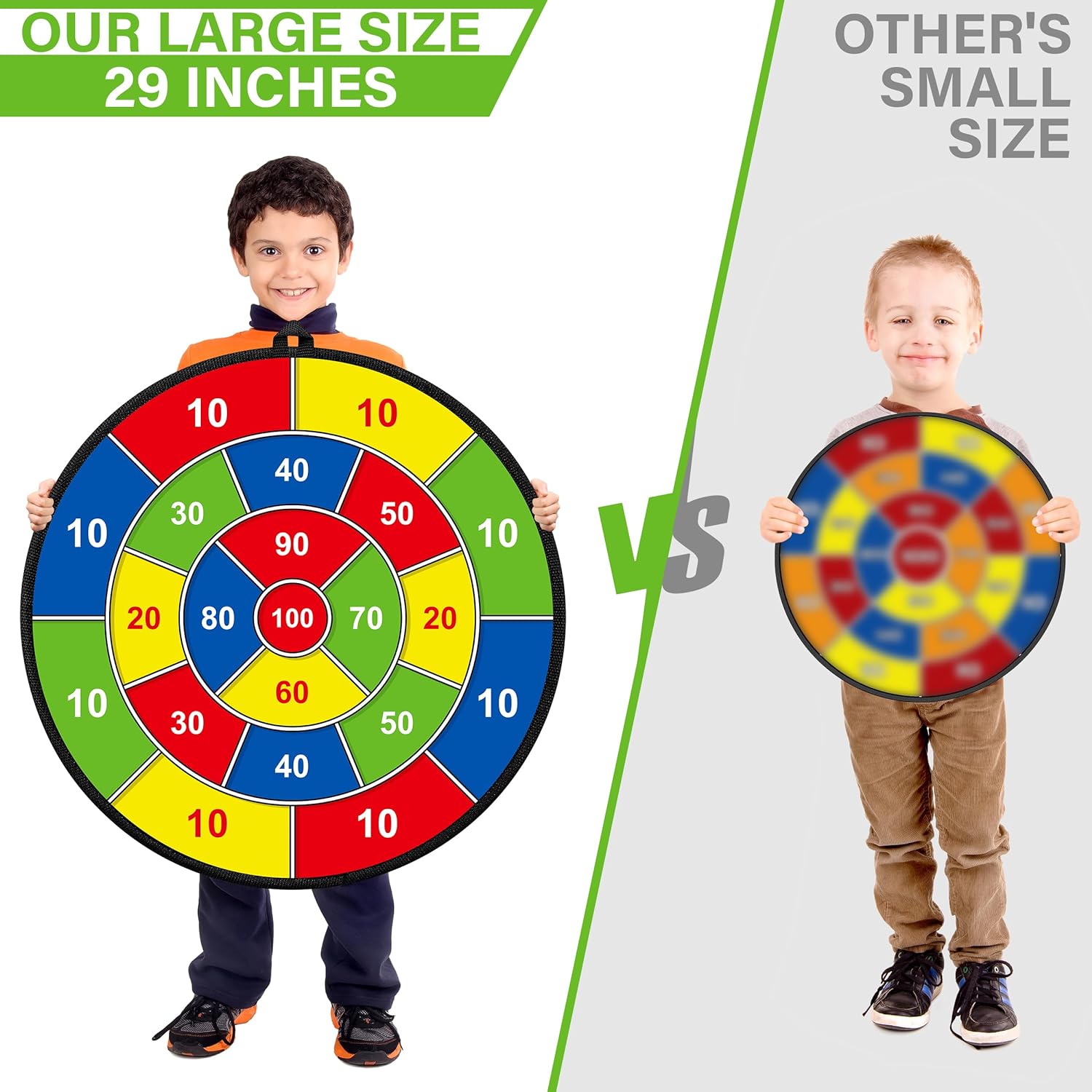 Groot dubbelzijdig dartbord voor kinderen – Spelen, leren en ontspannen