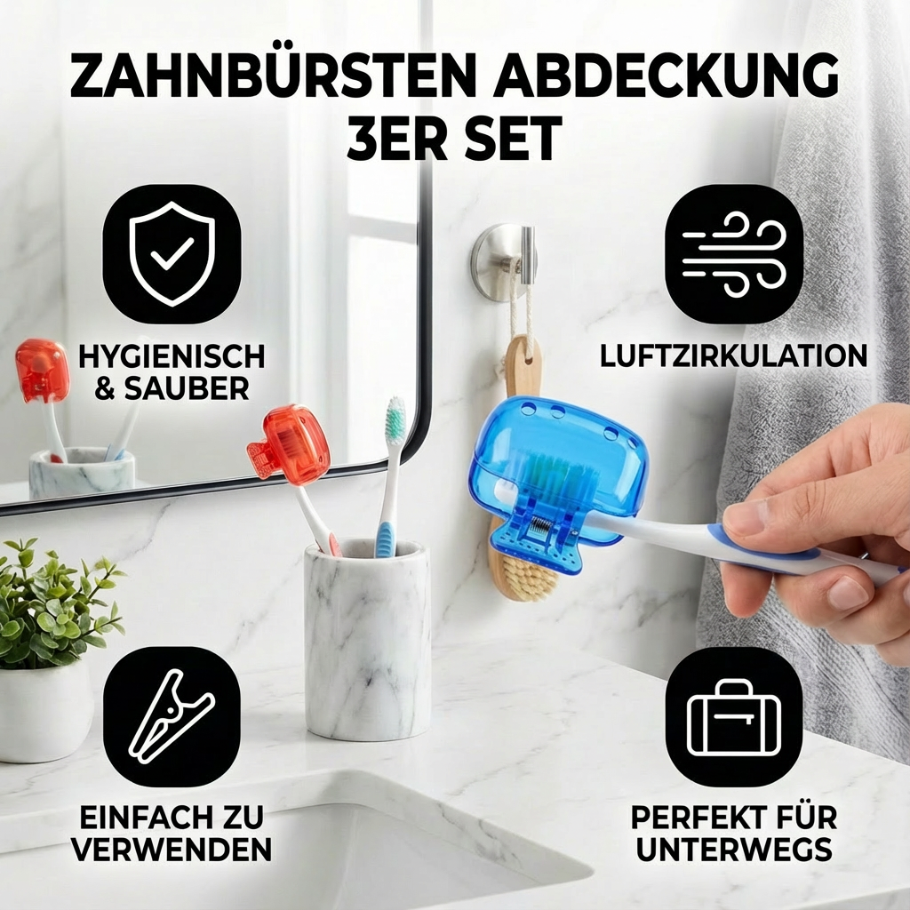 Tandenborstelbescherming 3-delige Set