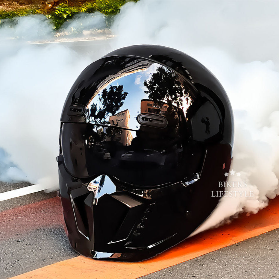 Retro Klassieke Motorhelm DOT- en ECE-goedgekeurd Tijdloos Ontwerp