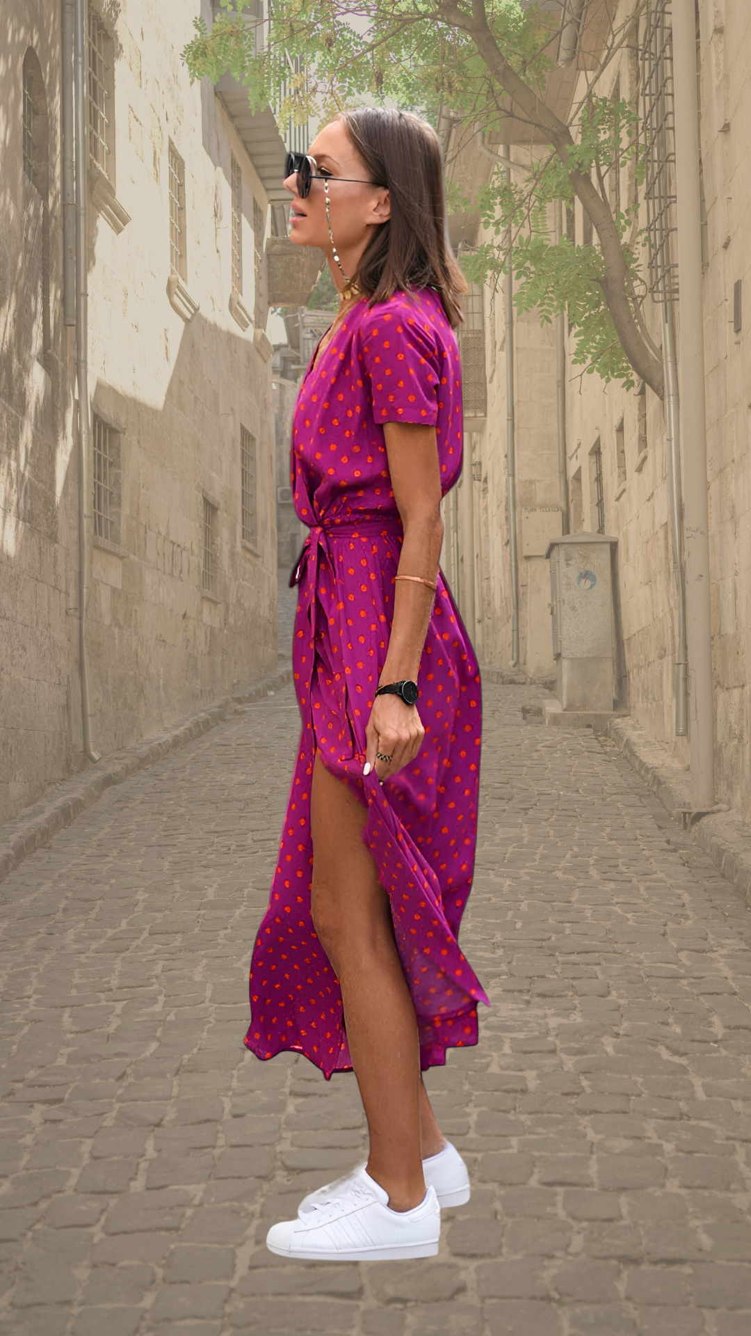 Aubrey | Statement Bloemen Wrap Maxi Jurk
