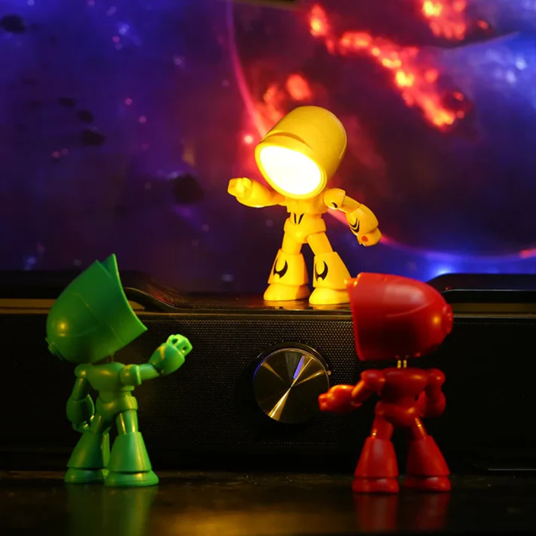 Moderne, robot-geïnspireerde LED-tafellamp 1-licht