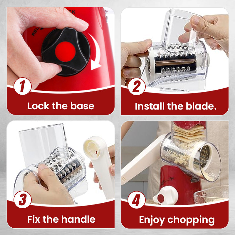 CulinaryElegance Gourmet Groentecutter & Snijder | Veelzijdig keukengereedschap voor moeiteloos snijden en hakken met precisie en stijl