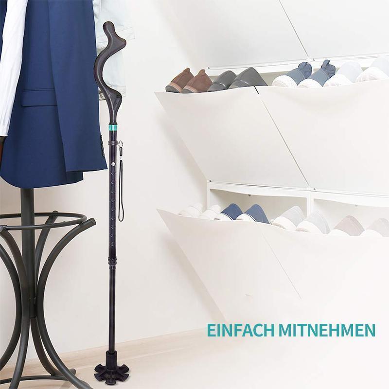 Opvouwbare en uitschuifbare wandelstok