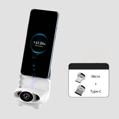 LuxiCharge Luxe Mini Stoel | Draadloze snellader en multifunctionele telefoonhouder